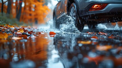 Autumn Rain Splash