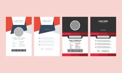 Creative id card template layout