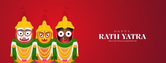 Jagannath Rath Yatra Social Media Poster, Banner, Web Banner , Print Design