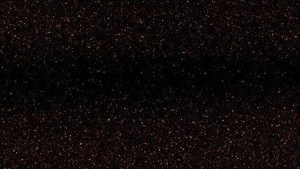 Red starry night sky. Galaxy background. Stars in space. Glitter light shining backdrop. New Year, Christmas and Celebration backgrounds concept. 