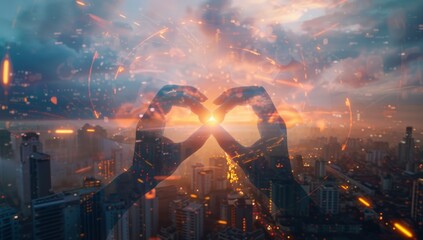 Circular economy icon held by businessman. Sustainable strategy to reduce waste and pollution for future growth of business and environment. Design to reuse and renewable resources are the core of