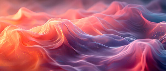 Fototapeta premium Psychedelic Spirals and Color Fusion with pink orange and purple tones