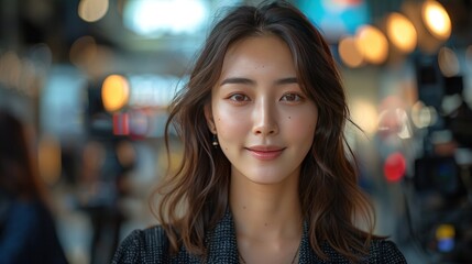 Portrait of a Young Woman with a Gentle Smile