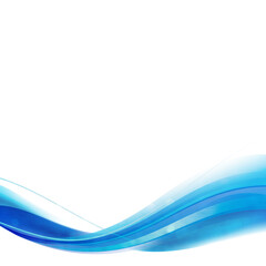 Blue curve frame template design element