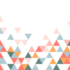 Multicolor triangle pattern design element