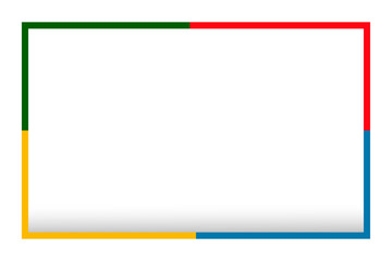 Colorful frame design element