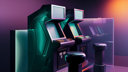 Classic arcade néon