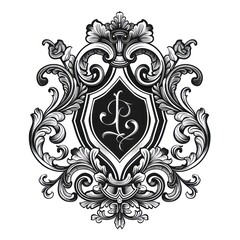 Vintage typographic decorative ornament design elements set vector illustration. Labels and badges, retro ribbons, luxury fancy logo symbols, elegant calligraphic swirls, flourishes ornate vignettes.