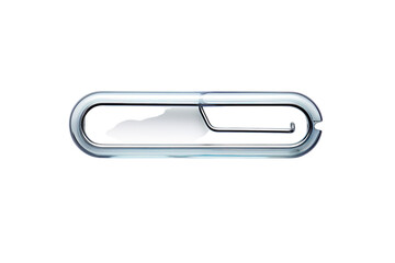 A Gleaming Metal Hook Within a Clear Glass Frame on a Clear PNG or White Background.