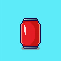 Pixel art soda drink design