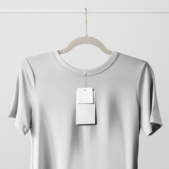 Simple tshirt mockup png in minimal design