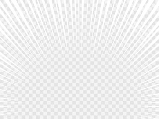 シンプルな白い集中線の中央太線フレーム背景