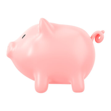 recommend clip art: Piggy bank png 3D clipart, savings & finance graphic on transparent background