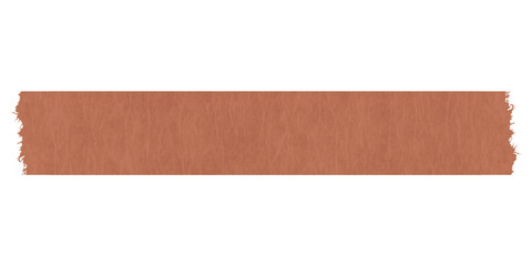 Brown torn tape png sticker, paper with texture on transparent background