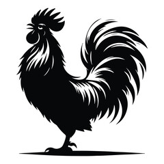 Chicken silhouette vector 