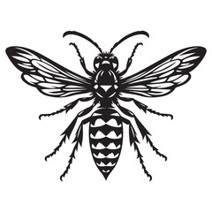 Wasp vector silhouette