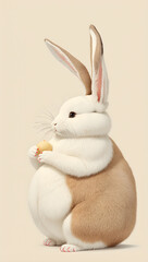 Obraz premium white rabbit