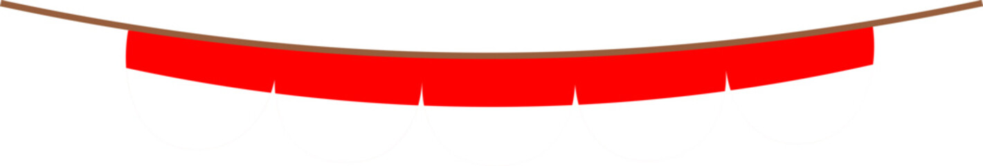 Indonesian Flag Hanging Decoration