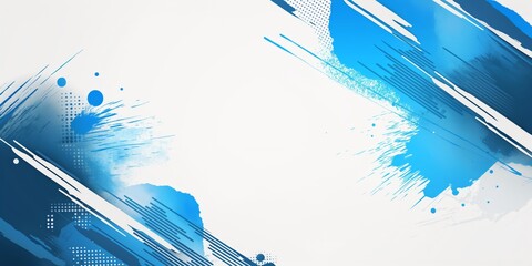 blue white sporty background, speed motion design with color splash and copy space, modern minimal in cheerful and freedom energy feeling