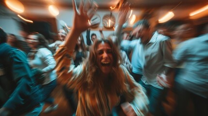 A room filled with the muffled sounds of giggles and gasps.