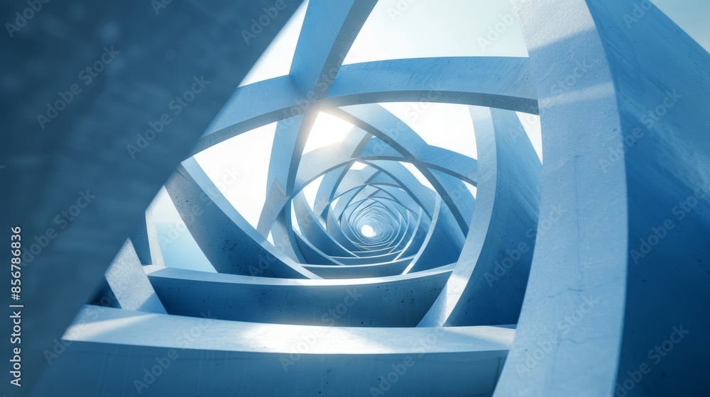 Poster triangles in perfect harmony forming a larger triangle within a circle.