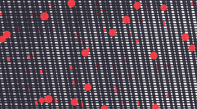 Adobe Illustrator Artwork with stripes and bubbles or microbes