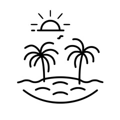 beach icon, summer icon, sea icon, sun icon, vacation icon, holiday icon, travel icon, hotel icon, nature icon, tourism icon, plane icon, relaxation icon, sand icon, umbrella icon, mountain icon, airp