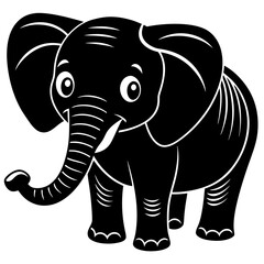 Cute Cow Doodle Line Art vector