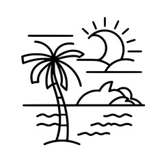 beach icon, summer icon, sea icon, sun icon, vacation icon, holiday icon, travel icon, hotel icon, nature icon, tourism icon, plane icon, relaxation icon, sand icon, umbrella icon, mountain icon, airp