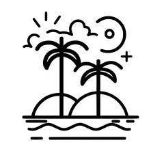 beach icon, summer icon, sea icon, sun icon, vacation icon, holiday icon, travel icon, hotel icon, nature icon, tourism icon, plane icon, relaxation icon, sand icon, umbrella icon, mountain icon, airp