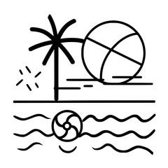 beach icon, summer icon, sea icon, sun icon, vacation icon, holiday icon, travel icon, hotel icon, nature icon, tourism icon, plane icon, relaxation icon, sand icon, umbrella icon, mountain icon, airp