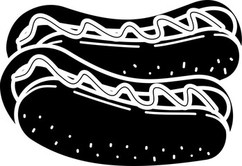 Hotdog Illustration Vector