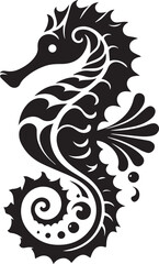 Seahorse design silhouette vector art work JPEG & EPS file