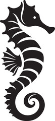 Seahorse design silhouette vector art work JPEG & EPS file