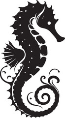 Seahorse design silhouette vector art work JPEG & EPS file