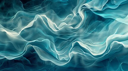 Obraz premium Abstract Blue And White Waves