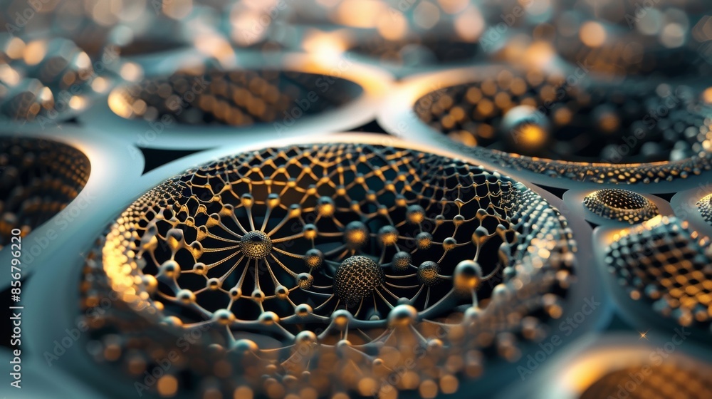 Poster delicate and intricate geometric patterns fill the frame making this abstract still life a feast for