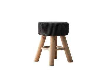 stool with four legs isolated on white background