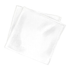 White napkin png, object illustration, transparent background