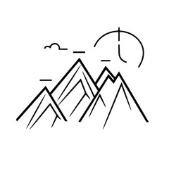 MOUNTAIN SVG, MOUNTAIN Clipart, Cut files For Cricut, mountain cut files, Nature svg, Camping mountain svg, Mountain and Forest, Hunting svg, Hiking svg, Outdoors svg, mountain range svg, Mountains Si