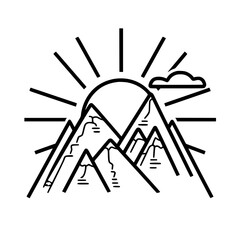 MOUNTAIN SVG, MOUNTAIN Clipart, Cut files For Cricut, mountain cut files, Nature svg, Camping mountain svg, Mountain and Forest, Hunting svg, Hiking svg, Outdoors svg, mountain range svg, Mountains Si