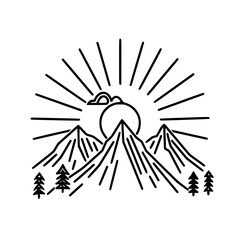 MOUNTAIN SVG, MOUNTAIN Clipart, Cut files For Cricut, mountain cut files, Nature svg, Camping mountain svg, Mountain and Forest, Hunting svg, Hiking svg, Outdoors svg, mountain range svg, Mountains Si