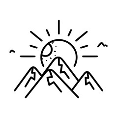 MOUNTAIN SVG, MOUNTAIN Clipart, Cut files For Cricut, mountain cut files, Nature svg, Camping mountain svg, Mountain and Forest, Hunting svg, Hiking svg, Outdoors svg, mountain range svg, Mountains Si