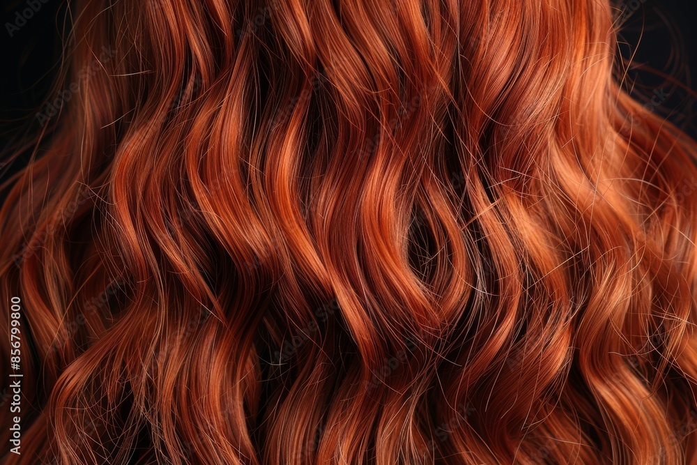 Canvas Prints A close up of a woman's red hair