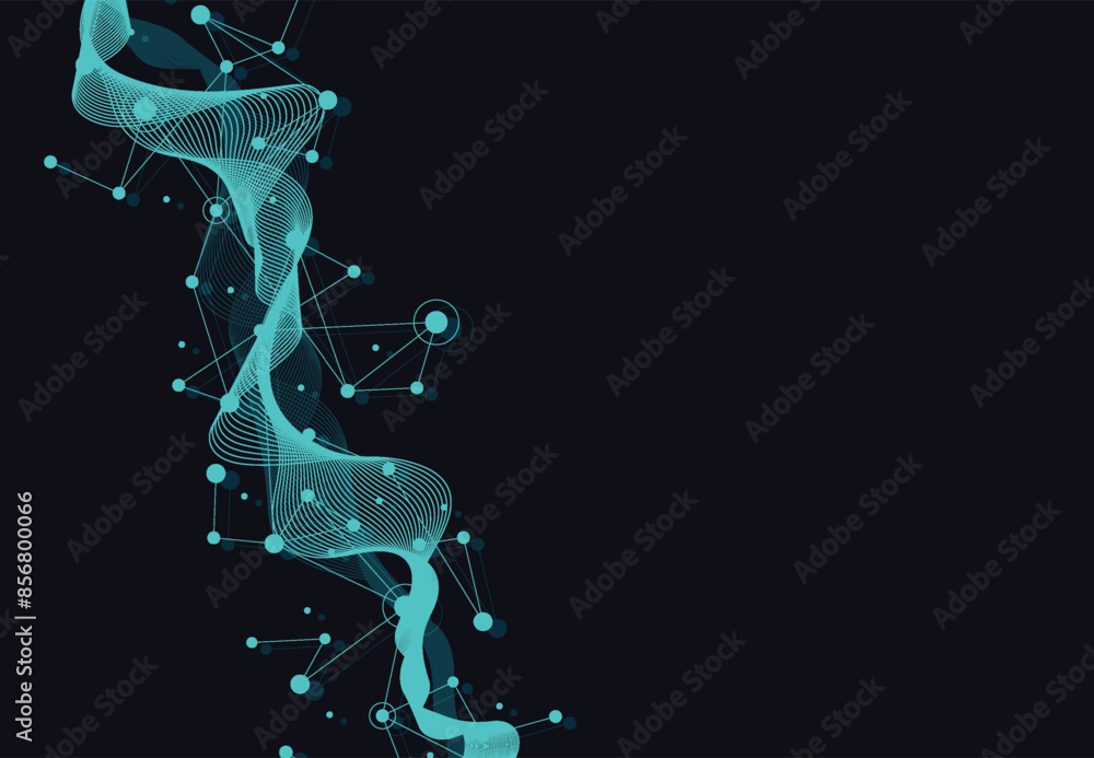 Aufkleber abstract technology dot and line connection digital global business concept design background. socia