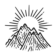 MOUNTAIN SVG, MOUNTAIN Clipart, Cut files For Cricut, mountain cut files, Nature svg, Camping mountain svg, Mountain and Forest, Hunting svg, Hiking svg, Outdoors svg, mountain range svg, Mountains Si