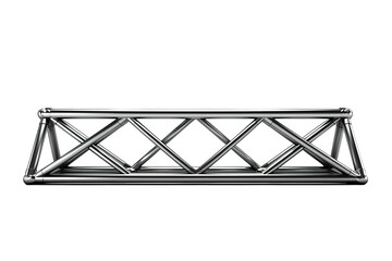 Silver Truss Beam: A Sturdy Foundation For Stage Lighting on a Clear PNG or White Background.