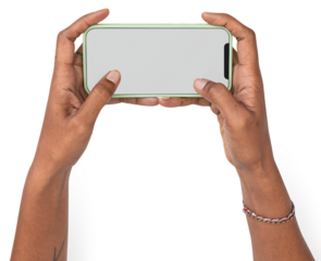 Png Smartphone screen mockup gaming entertainment concept