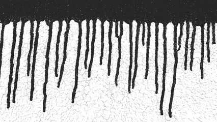 Black and white grunge. Distress overlay texture. Abstract surface dust and rough dirty wall background concept. Worn, torn, weathered effect. Vector illustration, EPS 10.	