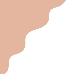 Memphis png transparent background in neutral earth tone